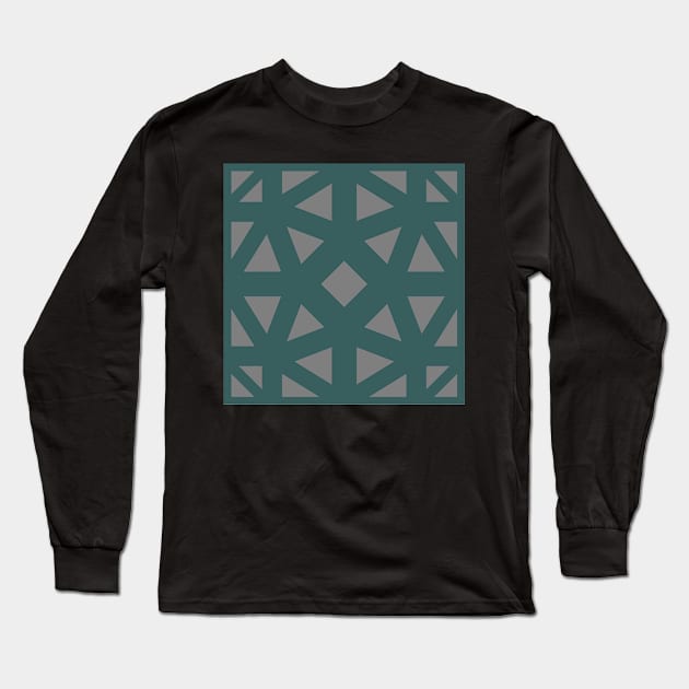 GMTX lawal f110 grey matrix green grid Long Sleeve T-Shirt by Seni Lawal